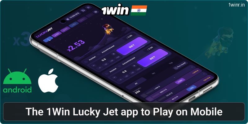 Lucky Jet 1win India mobile app