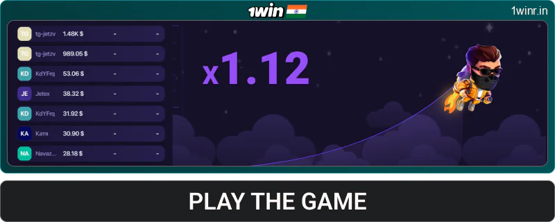 Start playing Lucky Jet at 1win India