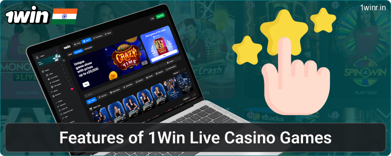 Live Casino Description at 1win IN